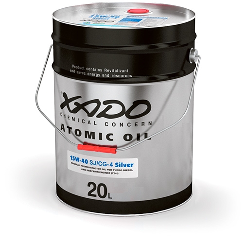 XADO Atomic Oil 15W-40 CG-4/SJ Silver